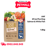 1.6KG - Thức ăn chó ANF 6Free Plus Dog Salmon & White fish - Cá Hồi và Cá Trắng Petmall