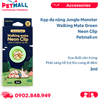 [Giảm 15%] Kẹp đa năng Jungle Monster Walking Mate Green Neon Clip 3ml - Xua đuổi côn trùng, phát sáng hỗ trợ thú cưng đi đêm Petmall