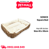 Nệm SONICE hoạ tiết da báo Square Bed Size 45 x 55cm Petmall