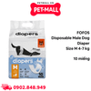 Tã cho chó đực Disposable male dog diaper - 10 miếng | Size M 4-7 kg Petmall