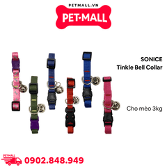 Vòng cổ SONICE Tinkle Bell Collar kèm chuông - Cho mèo 3kg Petmall