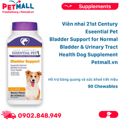 Viên nhai 21st Century Eseential Pet Bladder Support for Normal Bladder & Urinary Tract Health Dog Supplement - 90 Chewables - Hỗ trợ bàng quang và sức khoẻ tiết niệu Petmall