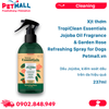  Xịt thơm TropiClean Essentials Jojoba Oil Fragrance & Garden Rose Refreshing Spray for Dogs 237ml - Dầu Jojoba, kiểm soát dầu trên da hiệu quả Petmall 