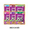  Combo 24 Gói 80G - Pate mèo WHISKAS Adult - Mix vị Petmall 