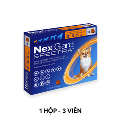 1 Hộp - Trị ve NexGard Spectra 9mg/2mg Phòng, trị ve, sổ giun trên Chó 2-3.5kg Petmall