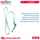 Set Dây + Vòng cổ Sonice Lucky Leash + Collar 5kg - 1cm Bơ xanh Petmall