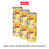 Combo 6 Lon 400G - Pate mèo Cindys Recipe - Vị Thịt Gà cho mèo con Petmall
