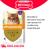 1 Tuýp - Nhỏ gáy Elanc.o Advocate Spot-on for Cats 0.8ml | >4kg - Phòng và trị nội ngoại ký sinh trùng cho Mèo Petmall