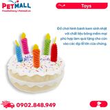 Đồ chơi Frisco Plush Birthday Cake with Squeaker Dog Toy Small Size - Hình bánh sinh nhật Petmall
