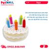 Đồ chơi Frisco Plush Birthday Cake with Squeaker Dog Toy Small Size - Hình bánh sinh nhật Petmall