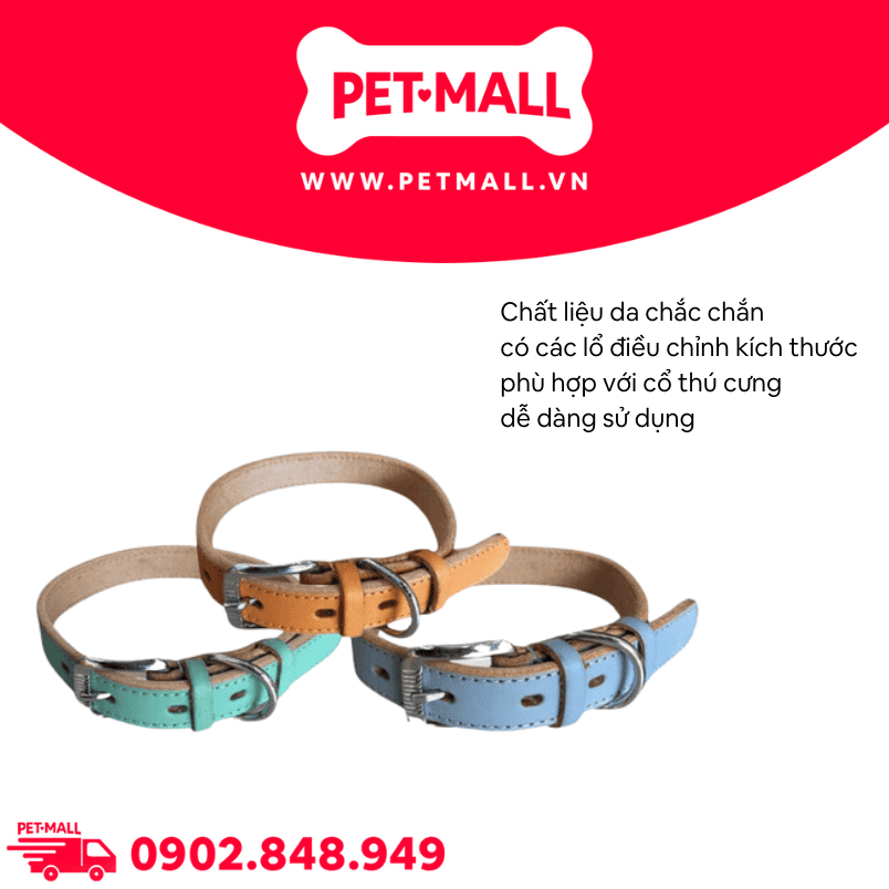Vòng cổ da DoggyMan Leather Collar Size 25kg Petmall