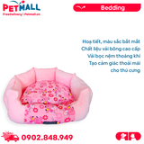Nệm thú cưng LOFFEPET Pink Panther Bedding Size L - 52x52xH15cm - Hoạ tiết Chú báo hồng Petmall