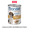 Combo 6 Lon 400G - Pate MONGE Fresh vị Thịt Gà Petmall