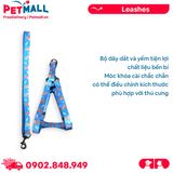 Set Dây + Yếm Sonice Lucky Leash + Harness 10kg - 1.5cm Hình chó xanh biển Petmall