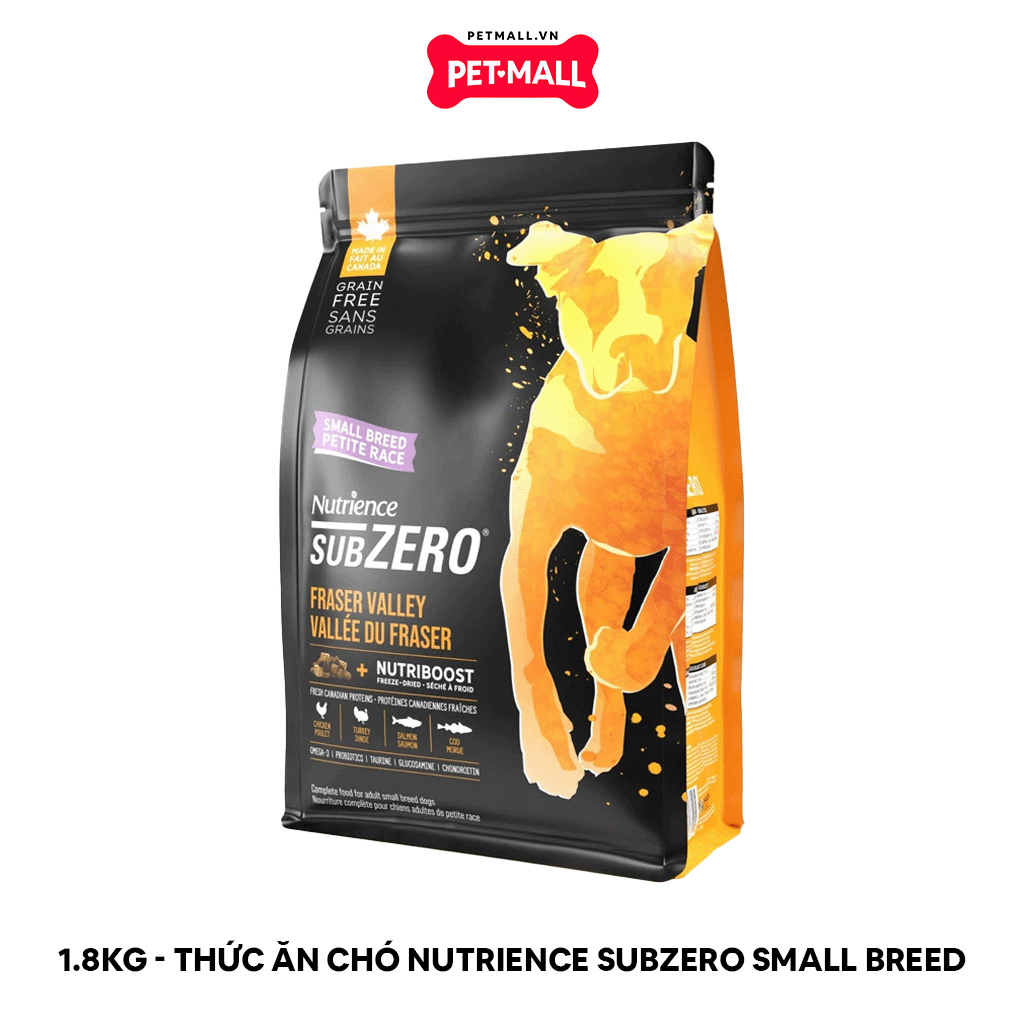 1.8KG - Thức ăn chó Nutrience SubZero Small Breed - Vị Gà tây, cá hồi, cá trích và rau củ, cho chó giống nhỏ mọi lứa tuổi Petmall