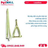Set Dây + Yếm Sonice Lucky Leash + Harness 5kg - 1cm Hoa vàng Petmall