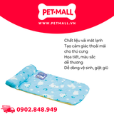 Nệm cuộn gấu trắng DoggyMan Size 60x40xH7cm Petmall