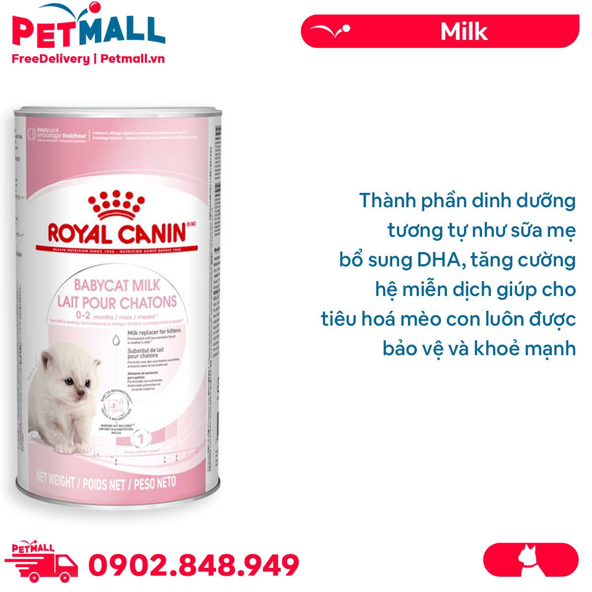 Bộ bình sữa Royal Canin Nursing Kit Feline Dành cho mèo Petmall