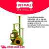 Trụ cào SONICE Yellow and Green Cat Tree Scratcher Toys Size 56 x 48 x 126 cm - 6 tầng màu xanh vàng Petmall