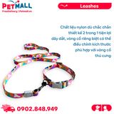 Set Dây + Vòng cổ Sonice Lucky Leash + Collar 20kg - 2cm Loang màu Petmall
