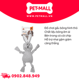 Đồ chơi FOFOS Plush Squeaky Toy Rabbit Size 35x23cm - Thỏ bông xám, phát ra âm thanh Petmall