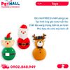 Đồ chơi FRISCO Holiday Santa & Frienda Latex Squeaky Dog Toy Medium Size - Bộ 3 cái, hình ông già noel và tuần lộc Petmall