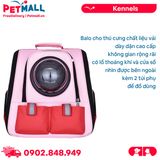 Balo du lich SONICE UFO Size 40x35x27cm - Màu hồng - Phi hành gia, kèm túi phụ cao cấp Petmall