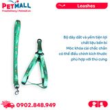 Set Dây + Yếm Sonice Lucky Leash + Harness 10kg - 1.5cm Bơ xanh Petmall