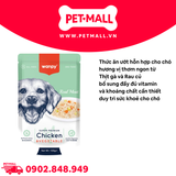 Hộp 12 Gói 100G - Pate chó WANPY Super Premium Chicken & Vegetable - Thịt gà & Rau Củ Petmall