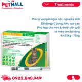 Nhỏ gáy Nexgard Combo for Cats 2.5kg-7.5kg - 1 tuýp 0.9ml - Ngăn ngừa ve, bọ chét, giun, sán và kí sinh trùng Petmall