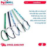 Set dây dắt + vòng cổ SONICE Mix Colour Medium Size - Cho chó <10kg Petmall
