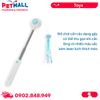 Đồ chơi Pet Gravity Laser 2in1 Retractable Cat Wand Toys Blue Color Size 21cm - Màu Xanh, cần câu lông vũ kèm laser cho Mèo Petmall