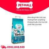 Cát vệ sinh Sanicat Clumping White Active Marseille Soap Bentonite Cat Litter 10L - Hương xà phòng, vón cục và diệt khuẩn Petmall