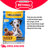 Combo 5 Gói 400G - Thức ăn chó HelloDog Adult Beef Flavor Petmall