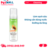 Tắm khô chó TropiClean Waterless Papaya 220ml - Hương đủ ngọt Petmall