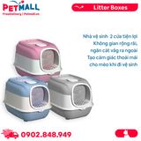 Nhà vệ sinh SONICE 2Way Cat Litter Box Size 50x35x35cm - 2 cửa Petmall