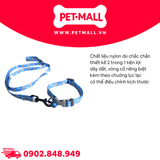 Set Dây + Vòng cổ Sonice Lucky Leash + Collar 10kg - 1.5cm Hình chó xanh biển Petmall