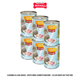 Combo 6 Lon 400G - Pate mèo Cindys Recipe - Vị Cá Ngừ và Thịt Bò Petmall