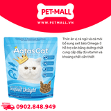 Thức ăn mèo Aatas Seafood Delight Tuna & Sardine Flavour Adult 1.2kg - Cá ngừ và Cá mòi Petmall