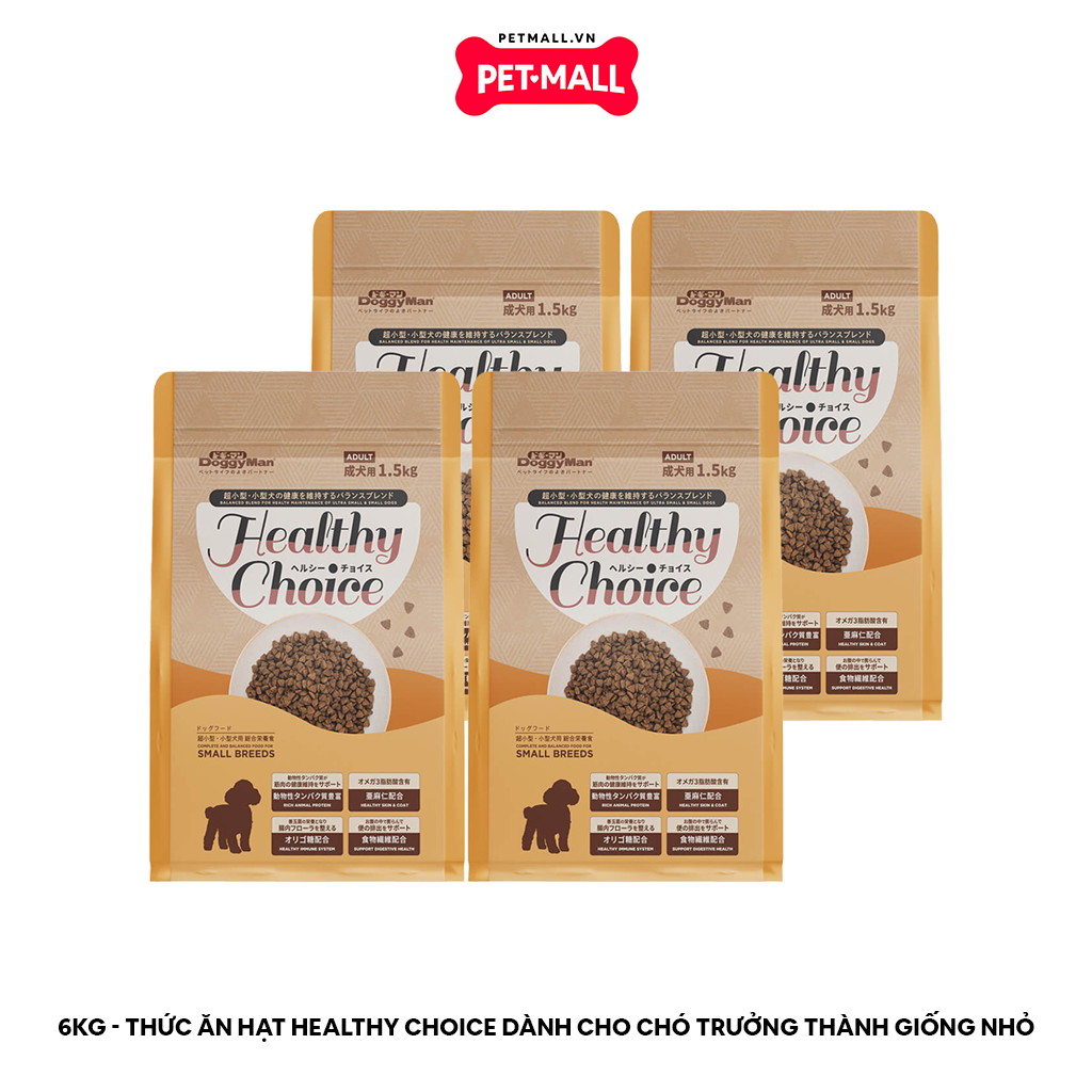 6KG - Thức ăn hạt Healthy Choice dành cho chó trưởng thành giống nhỏ Petmall