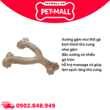 Đồ chơi xương gặm FRISCO Chicken Flavored Whisbone Nylon Chew Dog Toy size X-Large - Hỗ trợ nhai gặm cho giống chó Đại >35kg mùi thịt gà Petmall