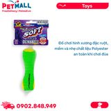 Đồ chơi xương mềm đặc ruột DoggyMan Dumbbell - Size SS Petmall