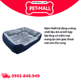 Nệm vuông vải SONICE Square Bed size 45 x 55cm Petmall