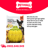 Đồ chơi GIGGLING VEGI-BITES dog toy Pumpkin - Bí ngô phát ra tiếng, hỗ trợ nhai gặm giảm stress Petmall