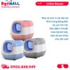Nhà vệ sinh SONICE LED Cat Litter Box Size 50x35x35cm - 2 cửa, kèm đèn Led cao cấp Petmall