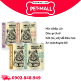 Combo 12 Lon 400G - Pate mèo HelloCat Premium ADULT in Jelly - Mix Vị Petmall