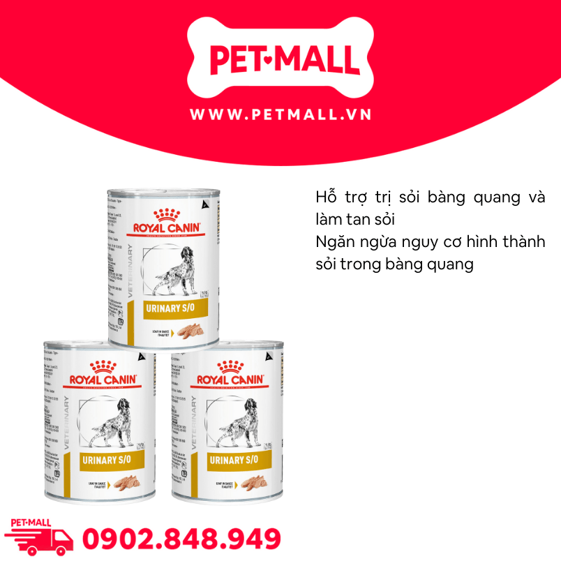 Combo Pate chó Royal Canin Urinary Canine S/O Loaf 410g - 3 lon - Hỗ trợ trị sỏi bàng quang Petmall