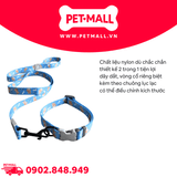 Set Dây + Vòng cổ Sonice Lucky Leash + Collar 30kg - 2.5cm Hình chó xanh biển Petmall