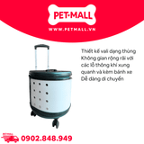 Vali vận chuyển du lịch cao cấp Elite Blue Peacock Color Size 44x44x50cm