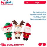 Đồ chơi Frisco Holiday Santa's Helpers Plush Squeaky Dog Toy Xsmall/Small Size - bộ 3 cái Petmall